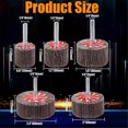thumbnail image 2 of 20 Pcs Abrasive Flap Wheel Sander 1/4 Inch Shank, 2 of 5