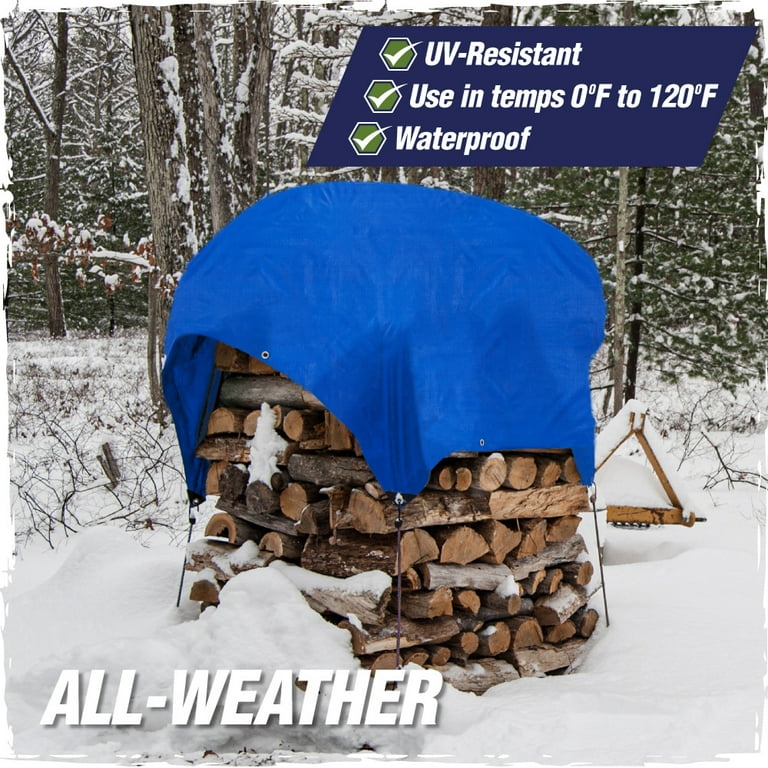 Rugged Rhino Heavy Duty Tarp, 6 ft x 8 ft, Blue photo 3