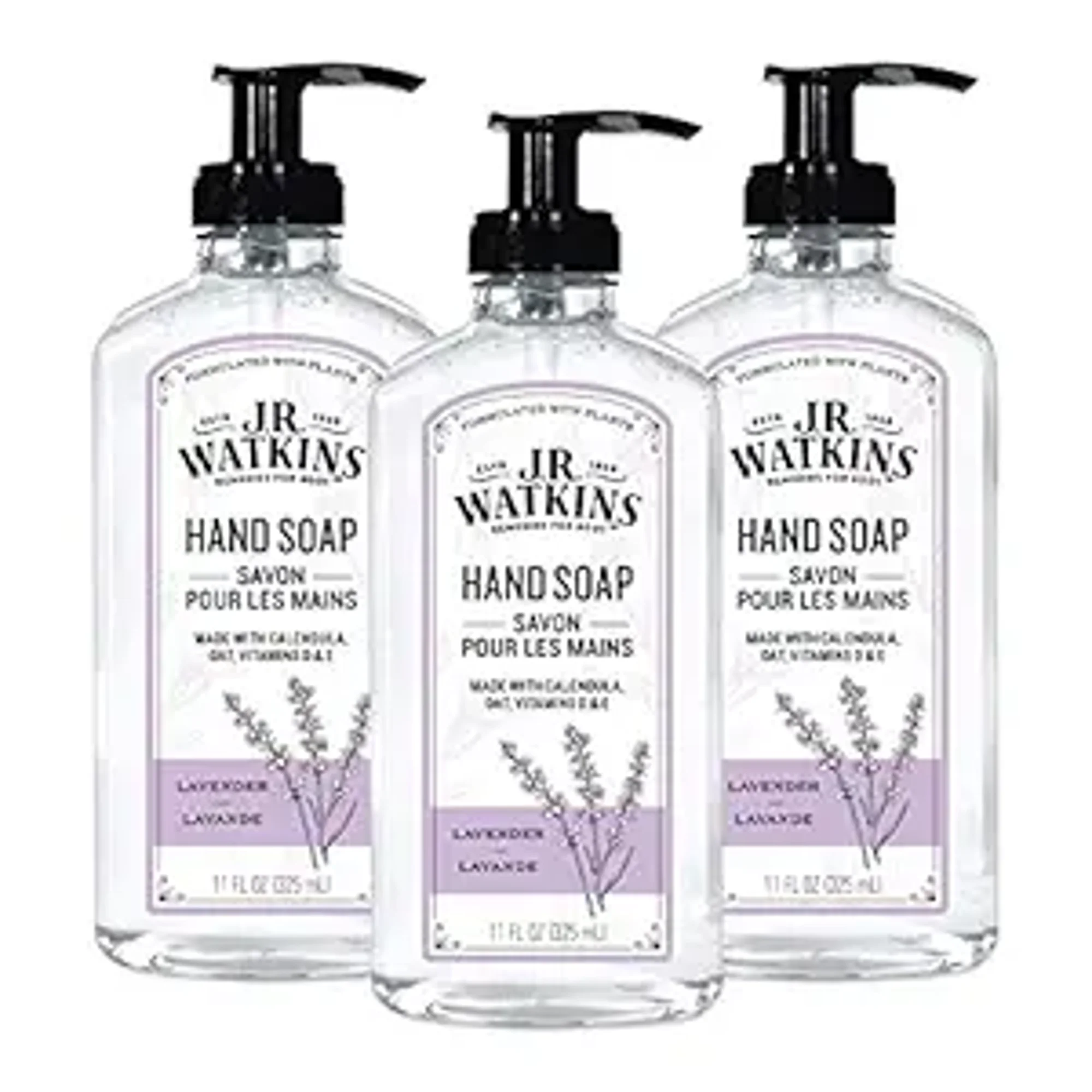 J.R. Watkins Foaming Hand Soap, Lavender, 9oz (3 Pack)