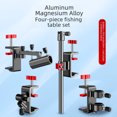 thumbnail image 2 of Enhanced Universal Fishing Table Accessory Kit: Upgraded Durable Set with Bait Tray Holder, Umbrella Stand, Fish Guard & Rod Rest – Easy Install, All-in-One Solution for Most Fishing Platforms (Bait, 2 of 6