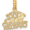 thumbnail image 3 of 14K 100 CAPRICORN Zodiac Charm Yellow Gold Polished Sparkling Beautiful Stylish Bring sparkle and sophistication to your day, 3 of 3