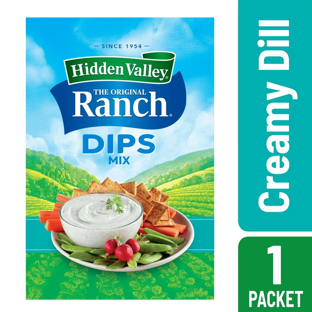 Hidden Valley Creamy Dill Ranch Dips Mix, Gluten Free 1 Packet