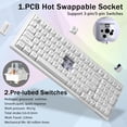 thumbnail image 3 of Teclado mecánico para juegos Redragon K723 Creamy Wireless, 3 of 9