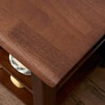 thumbnail image 5 of ACRO Storage Bench Wooden Shoe Bench Rustic Solid Wood Entryway Bench (Brown,23.6"), 5 of 5
