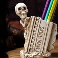 thumbnail image 4 of Skeleton Makeup Brush | Skeleton Toothbrush Holder | Halloween Skeleton Resin Statue | Pencil Container Holder Desk Decor Skeleton Pen Holder Fun Halloween Decorations, 4 of 7