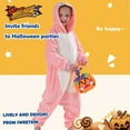 thumbnail image 2 of SWEETXIN Kids Penguin Onesie Pajamas Halloween Plush Costume Sleepwear Christmas Gift for Girls Boys Jumpsuit 10Years, 2 of 7
