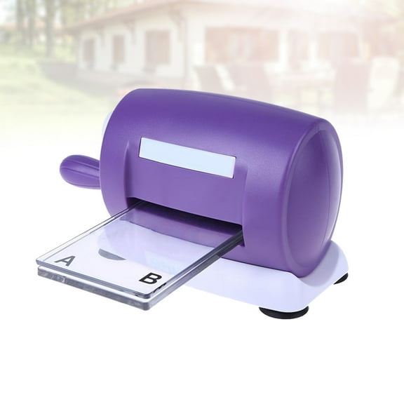 WORGEOUS 1pc DIY Dies Cutting Embossing Machine Scrapbooking Dies Cutter Paper Die-Cut Machine Home Embossing Dies Tool (Purple)