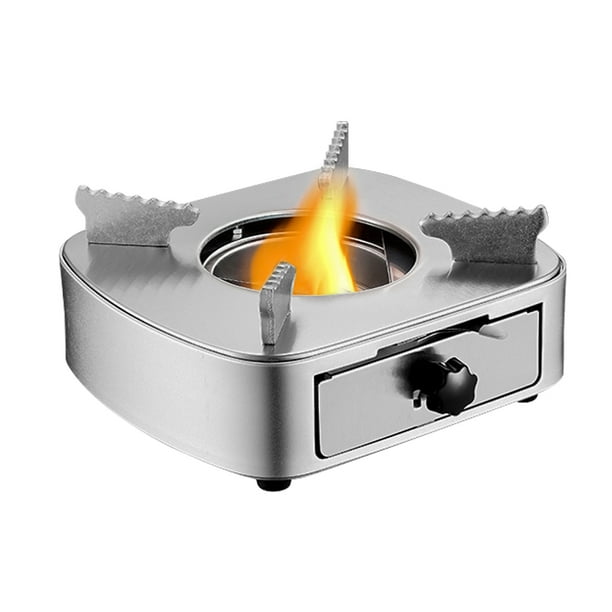 horno al aire libre Mini quemador de Alcohol, quemador de estilo de cajón a prueba de viento ajustable de potencia de fuego de acero inoxidable para barbacoa, olla caliente para cocinar al aire libre Eccomum horno al aire libre