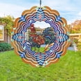thumbnail image 4 of Owl Peacock Metal Wind Rotators Suspension Decoration Suitable For Decorating Outdoor Courtyards And Window Edges, 4 of 6