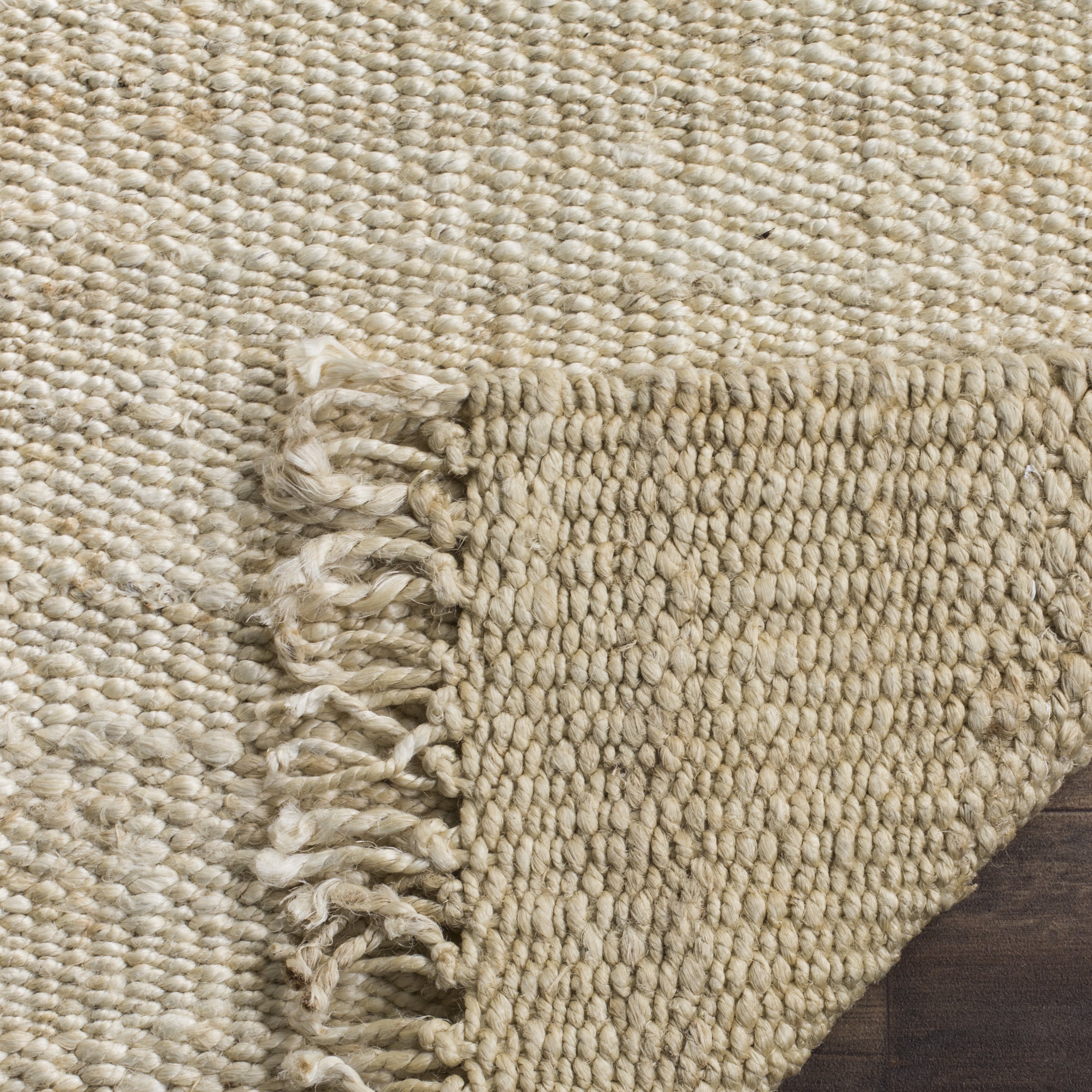 SAFAVIEH Natural Fiber Clara Solid Area Rug, Ivory, 10' x 14'
