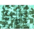 thumbnail image 1 of Ahgly Company Indoor Rectangle Abstract Turquoise Blue Modern Area Rugs, 7' x 10', 1 of 4