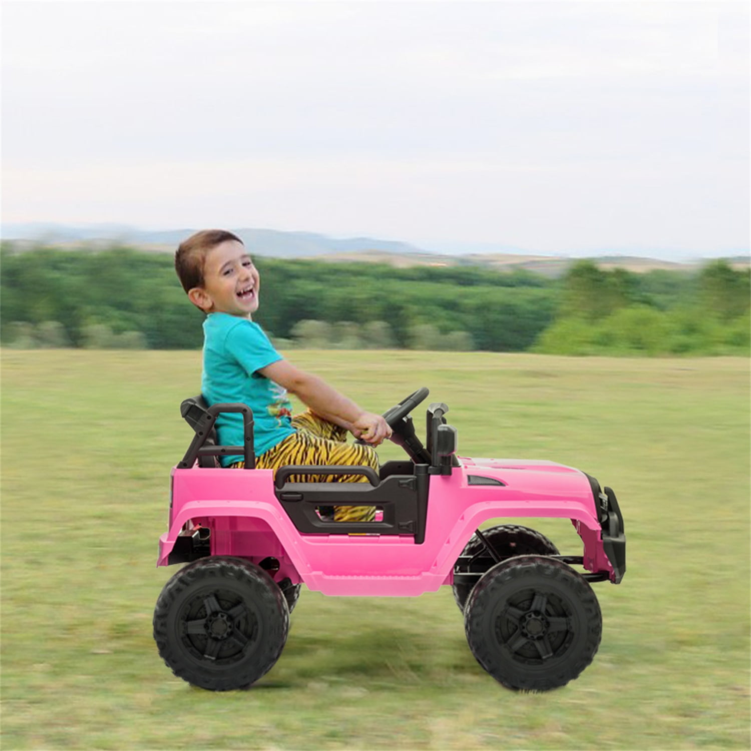 CIPACHO Kids Ride On Truck, Remote Control Kids Electric Ride-on Car, 12V Battery Motorized Vehicles Age 3-5 with 3 Speeds (Pink) CIPACHO Kids Ride On Truck, Remote Control Kids Electric Ride-on Car, 12V Battery Motorized Vehicles Age 3-5 with 3 Speeds (Pink)