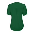 thumbnail image 7 of T Shirts For Women Womens Tops V Neck Tops Puff Short Sleeve T Shirt Pleated Floral Printed Tunic Blouse Shirts, 7 of 7