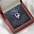 thumbnail image 3 of Heart, To Mom On My Wedding Day, Mother Of The Groom Gift From Son, Mother Of The Groom Necklace From Son On Wedding Day, Necklaces with Meaningful Messages Card Inside, 3 of 6
