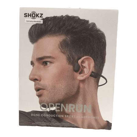 UPC: 0850033806182 | Shokz Open Run Wireless Bone Conduction Sport Headphones – Black
