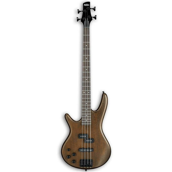 Ibanez GIO Series GSR200BL Left-Handed Electric Bass Guitar, Rosewood Fretboard, Walnut Flat