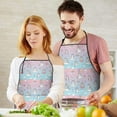 thumbnail image 5 of Cartoon Unicorn Rainbow Cloud Balloon Apron-Garden Aprons for Women with Pockets-Cotton Linen Waterproof Kitchen Cooking Gardening Aprons Adjustable for Kitchen,Cooking,BBQ and Salon 33x27 Inch, 5 of 7