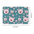 thumbnail image 2 of Kdxio Funny Pig Faces Pattern Door-Mats Non-Slip Front Door Mat for Indoor Outdoor Entrance Decor 16 X 24 Inch, 2 of 9