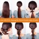 thumbnail image 2 of 100 unidades de gomas para el pelo para niñas, gomas para el pelo negras, sin metal, 2 of 5