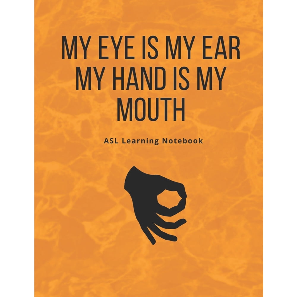ASL Learning Notebook American Sign Language Learning Journal with Cornell Note System with