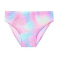 thumbnail image 6 of RUTAYY Summer Child Girls Sleeveless Tie Dye Prints Swimwear Toddler Beach Swimsuit Bikini Shorts Set Pool Resort Beachwear, 6-7 Years, 6 of 9