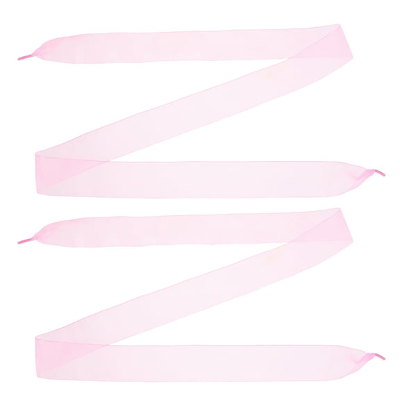 PENIKOKO Pink Flat Chiffon Ribbon Shoelaces for Women's with Colorful Design and Durable Polyester for DIY Use