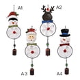 thumbnail image 2 of Cute Christmas Wind Chimes Wrought Iron Hang Pendant DIY Metal Bells Craft Santa Claus Elk Reindeer Old Man Shape Embellishment Window Display Gift Decor, 2 of 6
