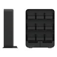 thumbnail image 3 of Mind Reader Baggy Nine-Drawer Tea Bag and Accessory Holder, 10.24 x 4.33 x 13.11, Black, Each, 3 of 6