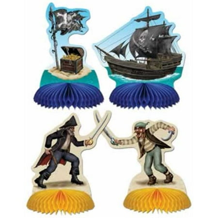 Beistle Pirate Playmates Centerpieces 5.5 inches