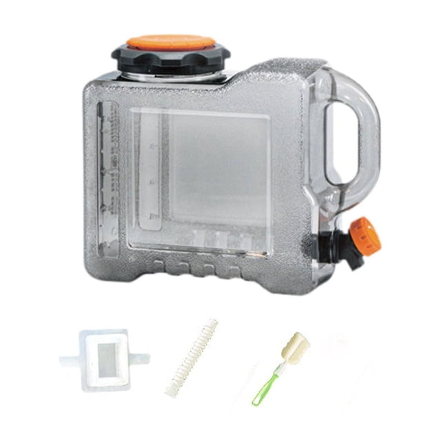Portador de almacenamiento de agua de contenedor de agua con tanque de agua del grifo sin dispensador de bebidas de fuga para conducir emergencia de 5L