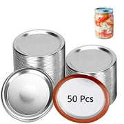 50 Packs Canning Lids Regular Mouth, Canning Jar Lids, Split-type Mason Jar Lids for kerr and Ball Canning Jars, Food Storage