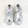 thumbnail image 1 of Disney elsa princesa baile rendimiento zapatos primavera nuevas niñas lentejuelas rhinestone cristal tacones altos bebé shoes28-Insole 18CM Gao Jinjia LED, 1 of 2
