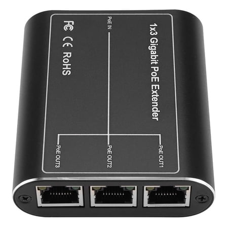 IEEE802.3af/At 30W Network PoE Signal Gigabit PoE Extender Ethernet Repeater for Security Systems Camera