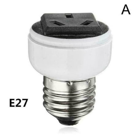 

E27 Lamp Light Socket Holder Screw Bulb Convert To US Female EU Power