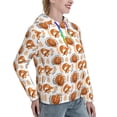 thumbnail image 6 of Lsque Cute Squirrel Pattern Casual Women's Hoodie,Hooded Sweatshirt with Kangaroo Pocket,Pullover Hoodie with Eye-catching Drawstrings-Small, 6 of 7