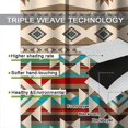 thumbnail image 4 of Aztec Curtains, Southwestern Native Tribal American Ethnic Pattern Western Boho Geometric Window Treatments for Living Room Bedroom Kitchen Beige Gray Drapes 2 Panel Sets,42x54 Inch, Style-12, 4 of 5