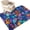 Amber Orange, Sapphire Blue, variant on Area Rugs 3'x5', Stained Glass Carpet Runner Indoor Outdoor Rugs Home Decor Aesthetic, Colorful Rainbow Abstract Geometric Non Slip Mats Washable Accent Rug for Living Room Bedroom