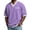 Purple, variant on Mens Oversized T Shirt Casual Color Block Short Sleeve Loose Fit Baggy Tops Streetwear Cotton Tees