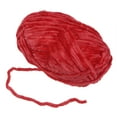 thumbnail image 3 of Unique Bargains Super Bulky Polyester Red Velvet Chenille Yarn, 87 Yards, 3 of 7