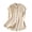 Khaki, variant on Women's Romantic Ruffle Trim Button-Down Top with Flutter Sleeves - Charming Solid Color Summer Blouse for Casual Daily Wear & Vacation Outings