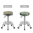 thumbnail image 5 of Lsque Mushrooms And Rainbows Pattern Round Bar chair cushion covers Velvet Fabric Premium Comfort Protects from Scratches and Stains for 14-17 Inch Chair-13 inch, 5 of 7