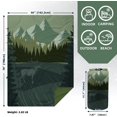 thumbnail image 2 of Camping Blanket - Outdoor Stadium Blanket Wearable, Lightweight, Packable, Machine Washable Camping Quilt for Traveling, Picnic, Beach, Party 78"x 56" (Sunset Mountain Scenery), 2 of 10