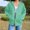 Mint Green, variant on Brondbend Woman Hoodie Pull over Hoodie for Womens Long Sleeved Zipper Pocket Pullover Solid Color Casual Oversized Tops Lady School Workout Fall Winter Wear Navy
