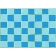 thumbnail image 1 of Ahgly Company Machine Washable Indoor Rectangle Transitional Deep Sky Blue Area Rugs, 6' x 9', 1 of 7