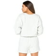 thumbnail image 4 of Celebrity Pink Womens Oversized Boyfriend Sweatshirt, 4 of 6