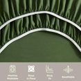 thumbnail image 4 of Hotel Luxury 4 PIece Deep Pocket Sheets, Ultra-soft Microfiber Bed Sheets Set, Olive Green, 4 of 5