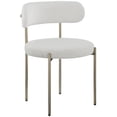 thumbnail image 2 of Meridian Furniture Beacon Boucle Dining Chair, Cream, 2 of 8