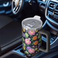 thumbnail image 6 of 40oz Pioneer Flower Floral Print Pattern Insulated Tumbler with Handle, BPA-Free Leak Proof Lid and Straws, Double Wall Vacuum, Hot 12h/Cold 34h, 6 of 6