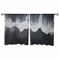 thumbnail image 3 of Black Coastal Sheer Curtains 54 Inches Length 2 Panels Set, Window Sheer Curtains for Living Room/Bedroom, Summer Beach Seaside Ocean Nautical Light Filtering Rod Pocket Curtain 52'' x 54'' x 2, 3 of 7