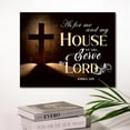 thumbnail image 5 of Christian Religious Canvas Wall Art,As for Me and My House We Will Serve the Lord Joshua 24:15 Bible Verses Canvas Poster Print Wall Decor,Scripture Home Office Bedroom Decoration, 5 of 6